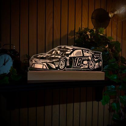 Kyle Busch #18 Toyota Camry LED-lamp Nachtlampje