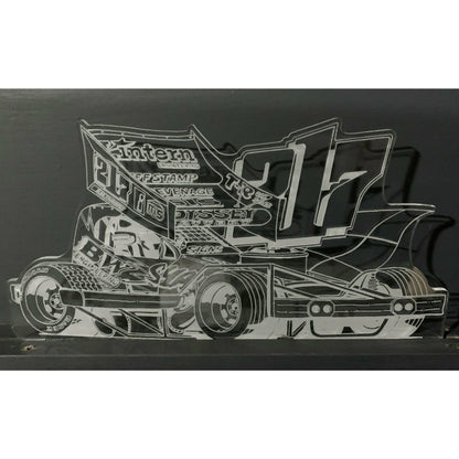 Lee Fairhurst 217 Brisca F1 Night Light - Large Wooden Base - Night Light - Stock Car & Banger Toy Tracks