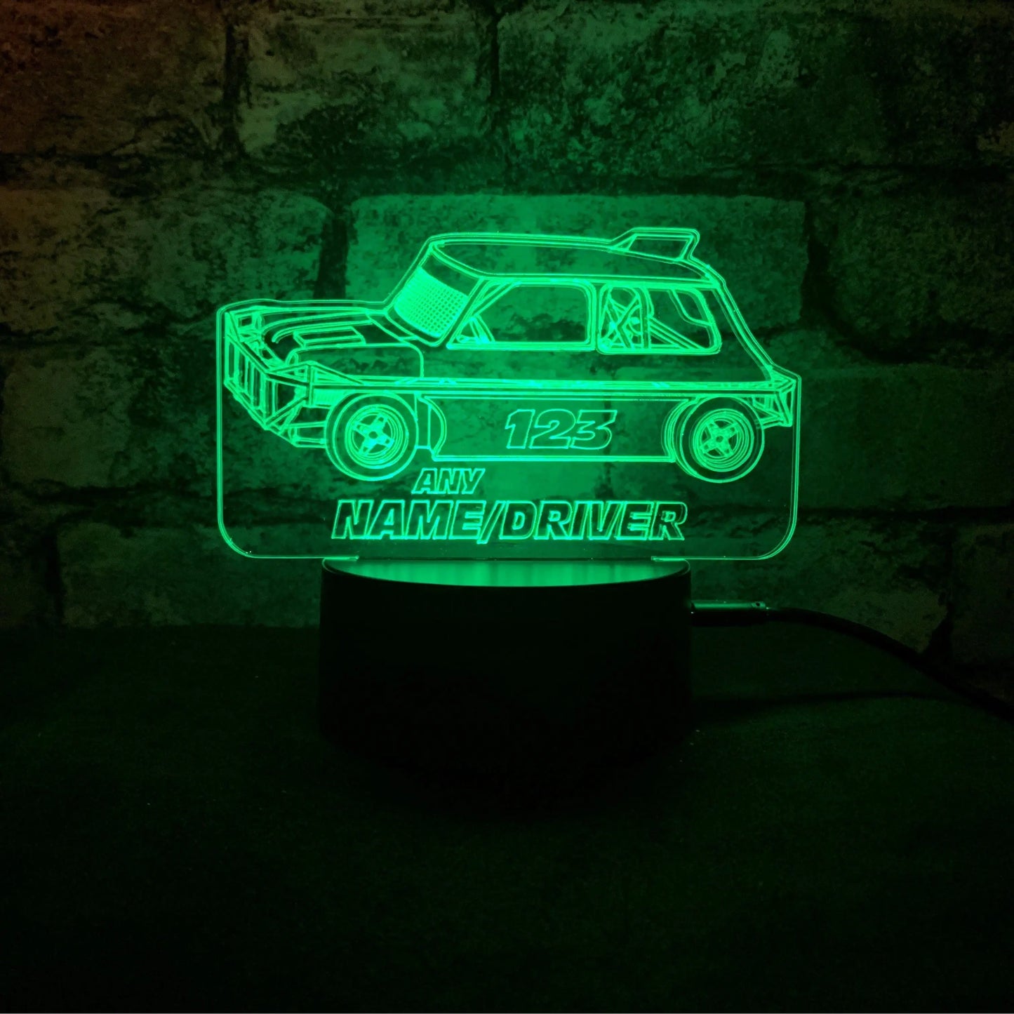 Ministox LED Night Light  Night Light Stock Car & Banger Toy Tracks