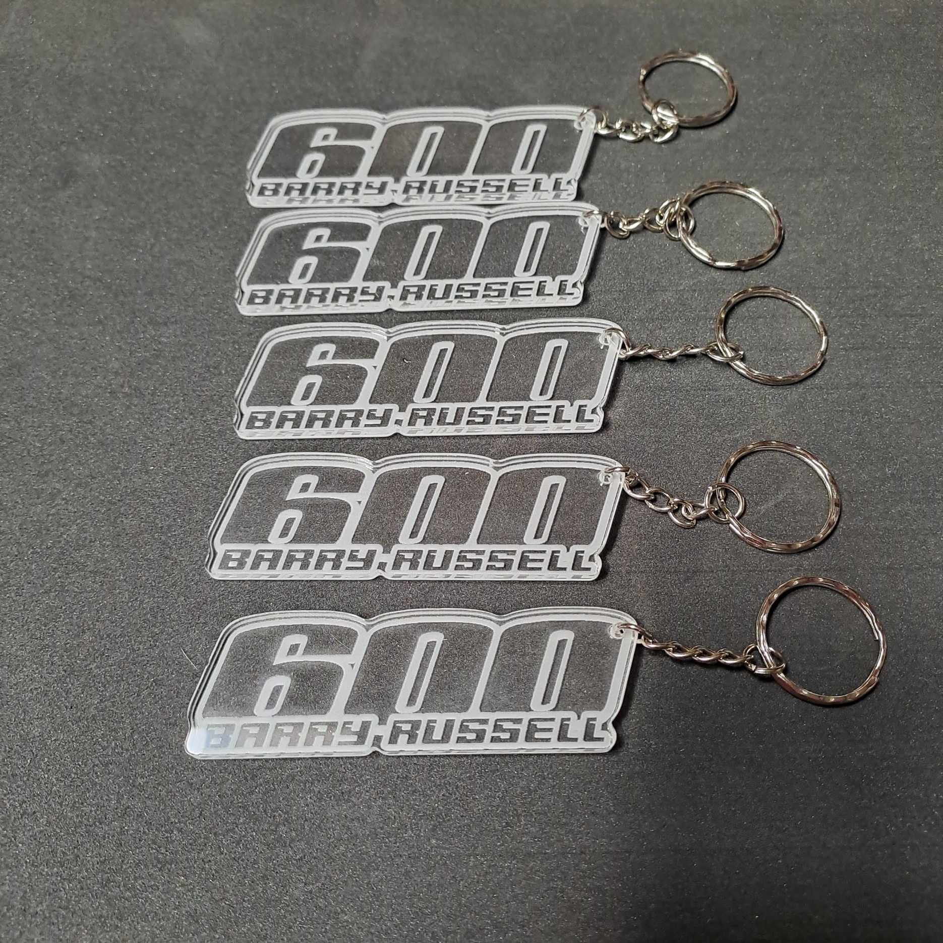 Personalised Race Number & Name Key Rings   Stock Car & Banger Toy Tracks