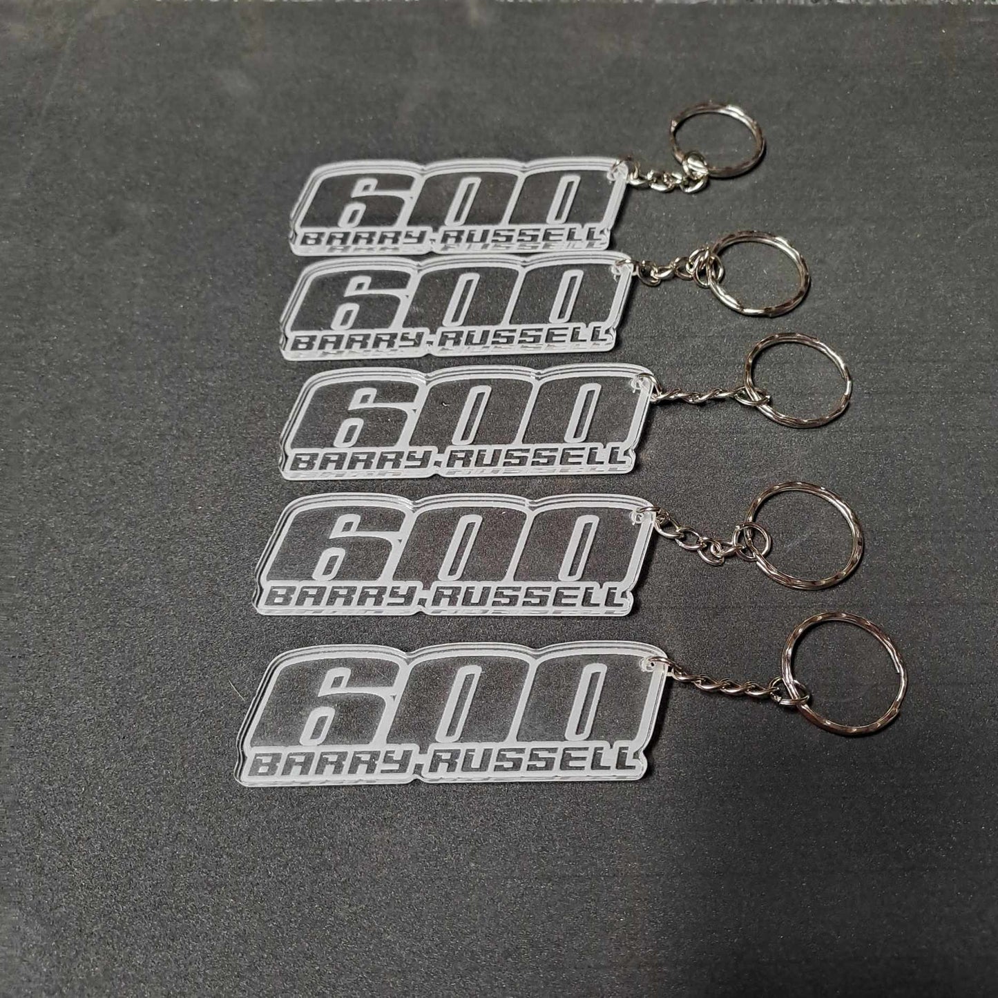 Personalised Race Number & Name Key Rings   Stock Car & Banger Toy Tracks