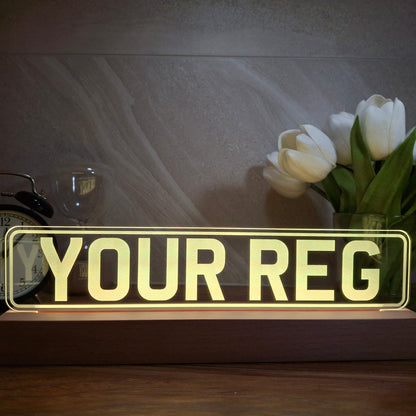 Custom Number Plate LED Night Light