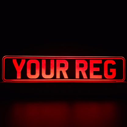 Custom Number Plate LED Night Light