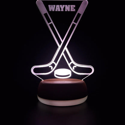 Ice Hockey LED Night Light