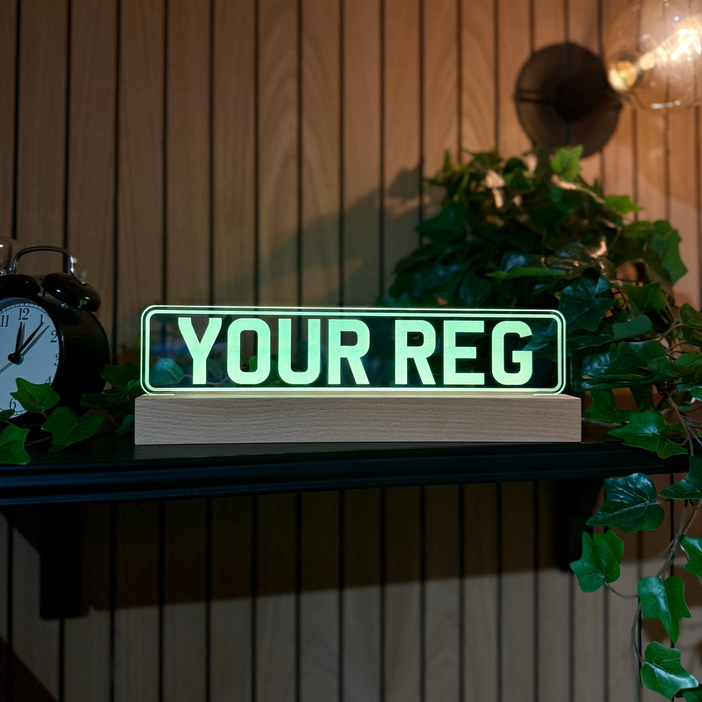 Custom Number Plate LED Night Light