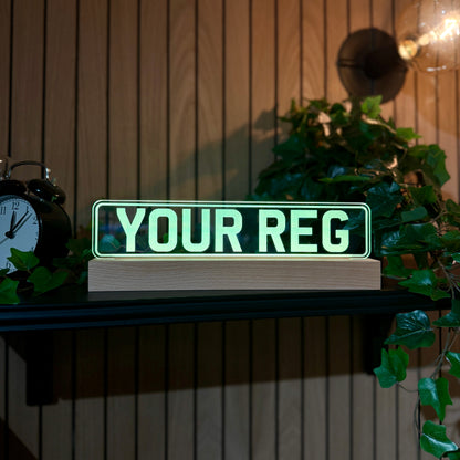 Custom Number Plate LED Night Light