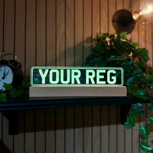 Custom Number Plate LED Night Light