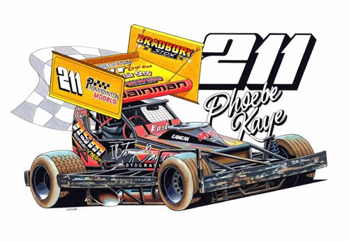 Brisca F1 #211 Phoebe Wainman Caricature Print