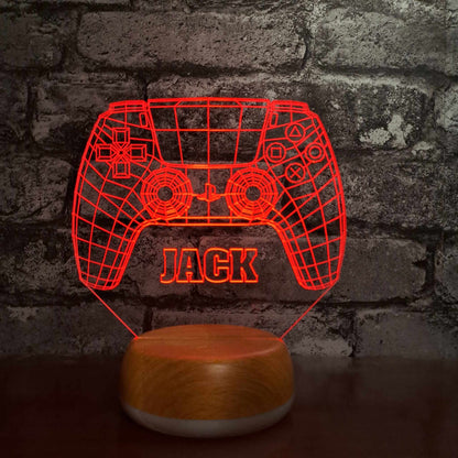 Personalised PlayStation Controller LED Lamp Night Light