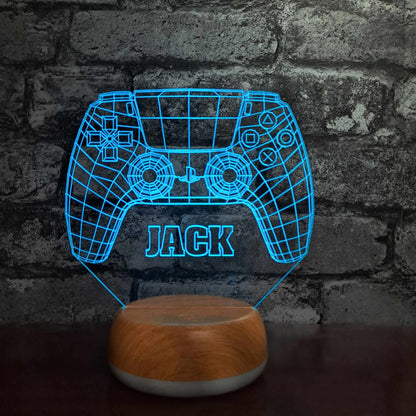 Personalised PlayStation Controller LED Lamp Night Light