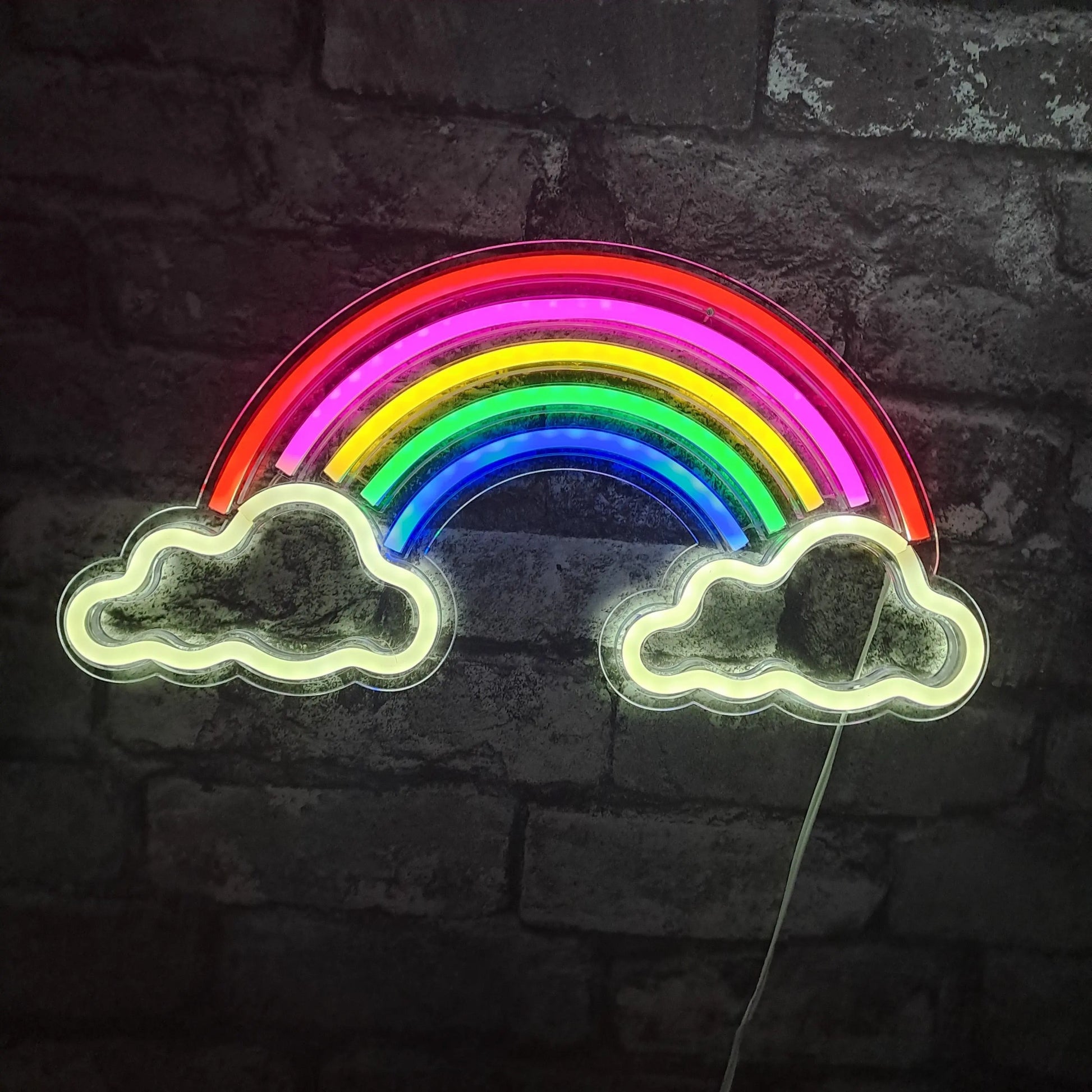 Rainbow Cloud LED NEON Wall Light - Wall Light - Stock Car & Banger Toy Tracks