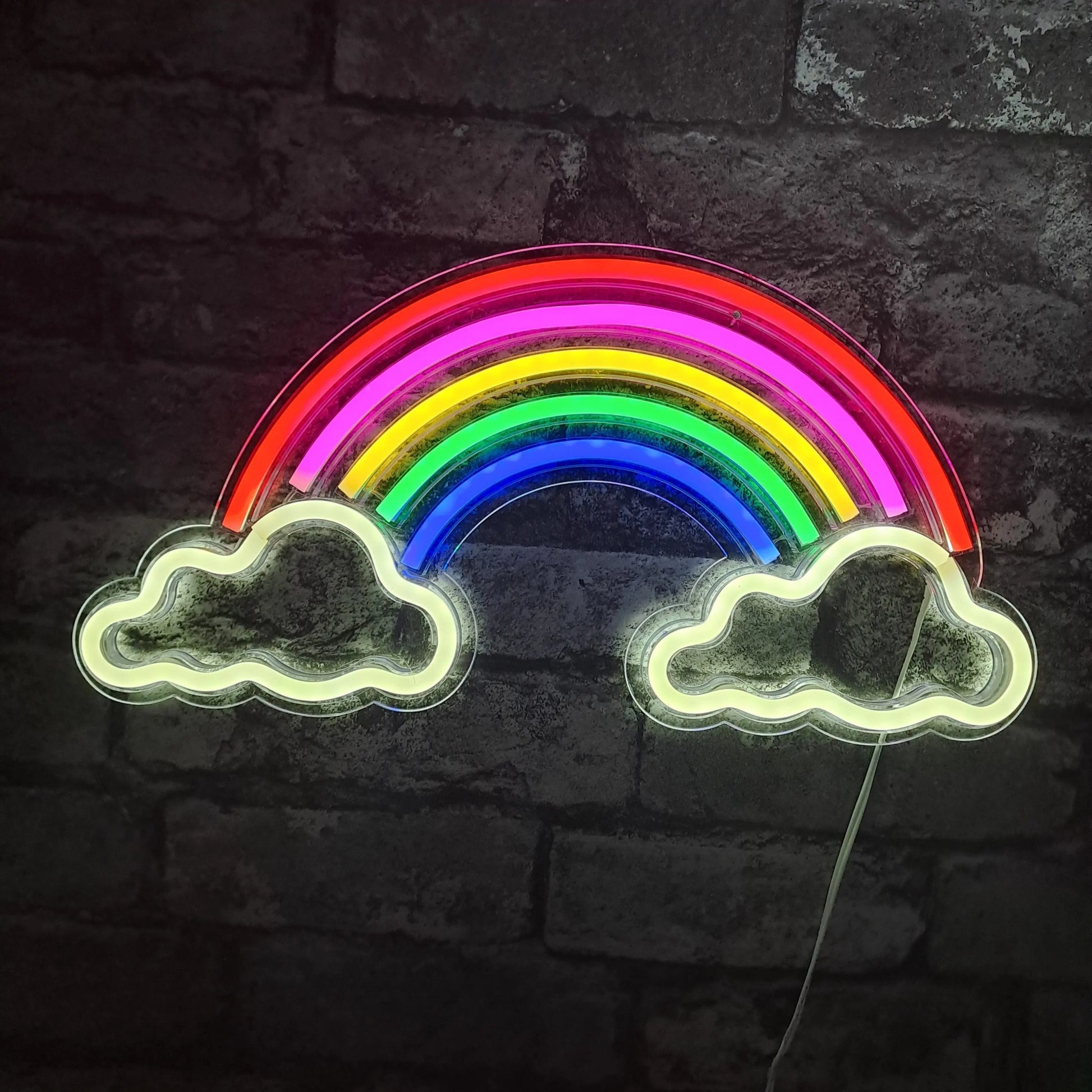 Rainbow Cloud LED NEON Wall Light - Wall Light - Stock Car & Banger Toy Tracks