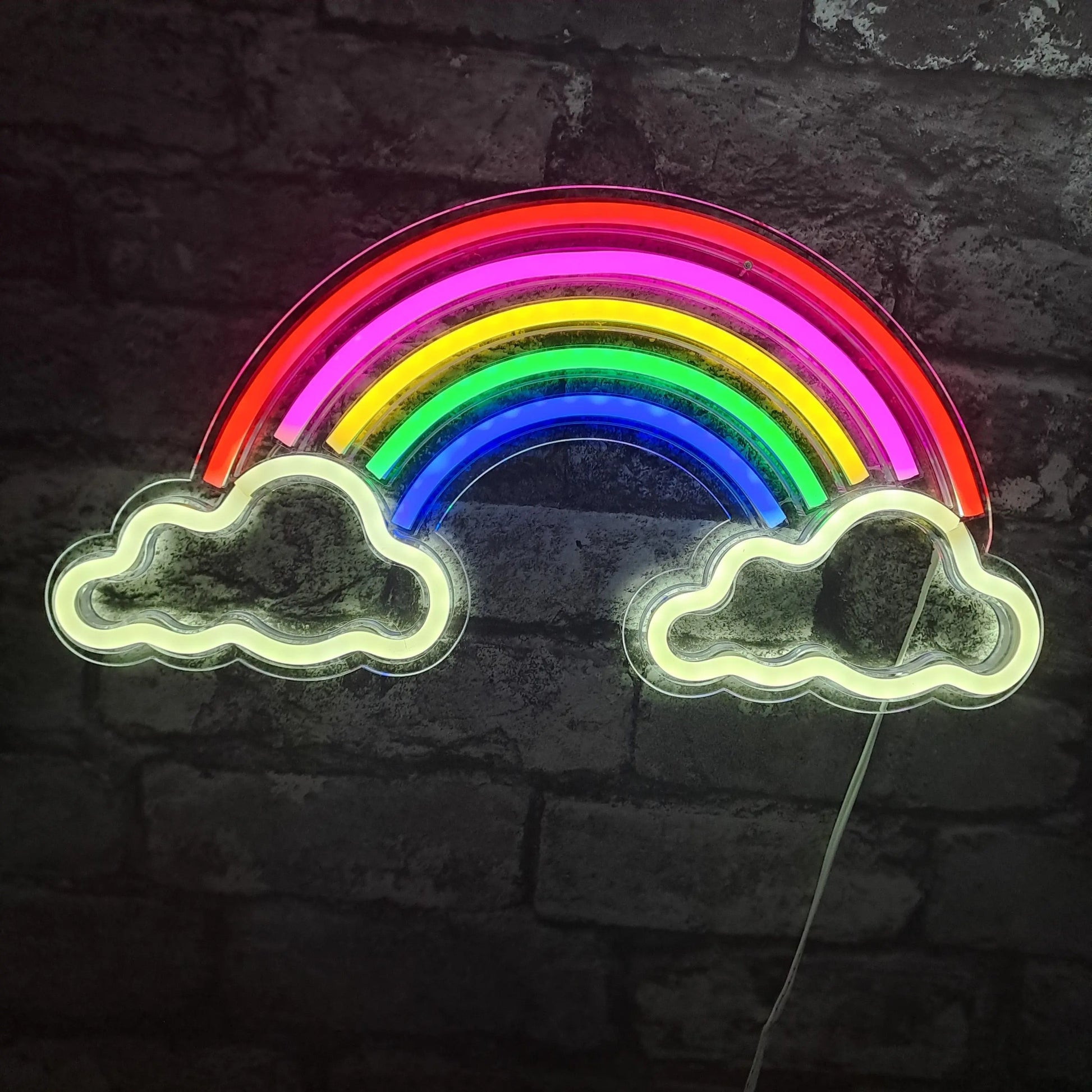 Rainbow Cloud LED NEON Wall Light - Wall Light - Stock Car & Banger Toy Tracks