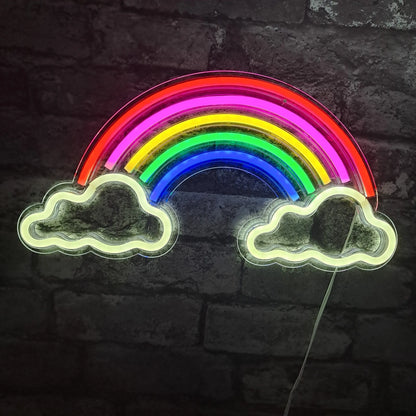 Rainbow Cloud LED NEON Wall Light - Wall Light - Stock Car & Banger Toy Tracks