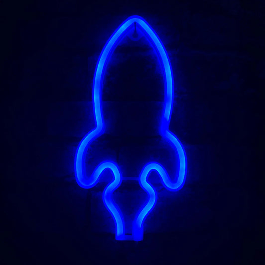 Rocket LED NEON Wall Light - Wall Light - Stock Car & Banger Toy Tracks