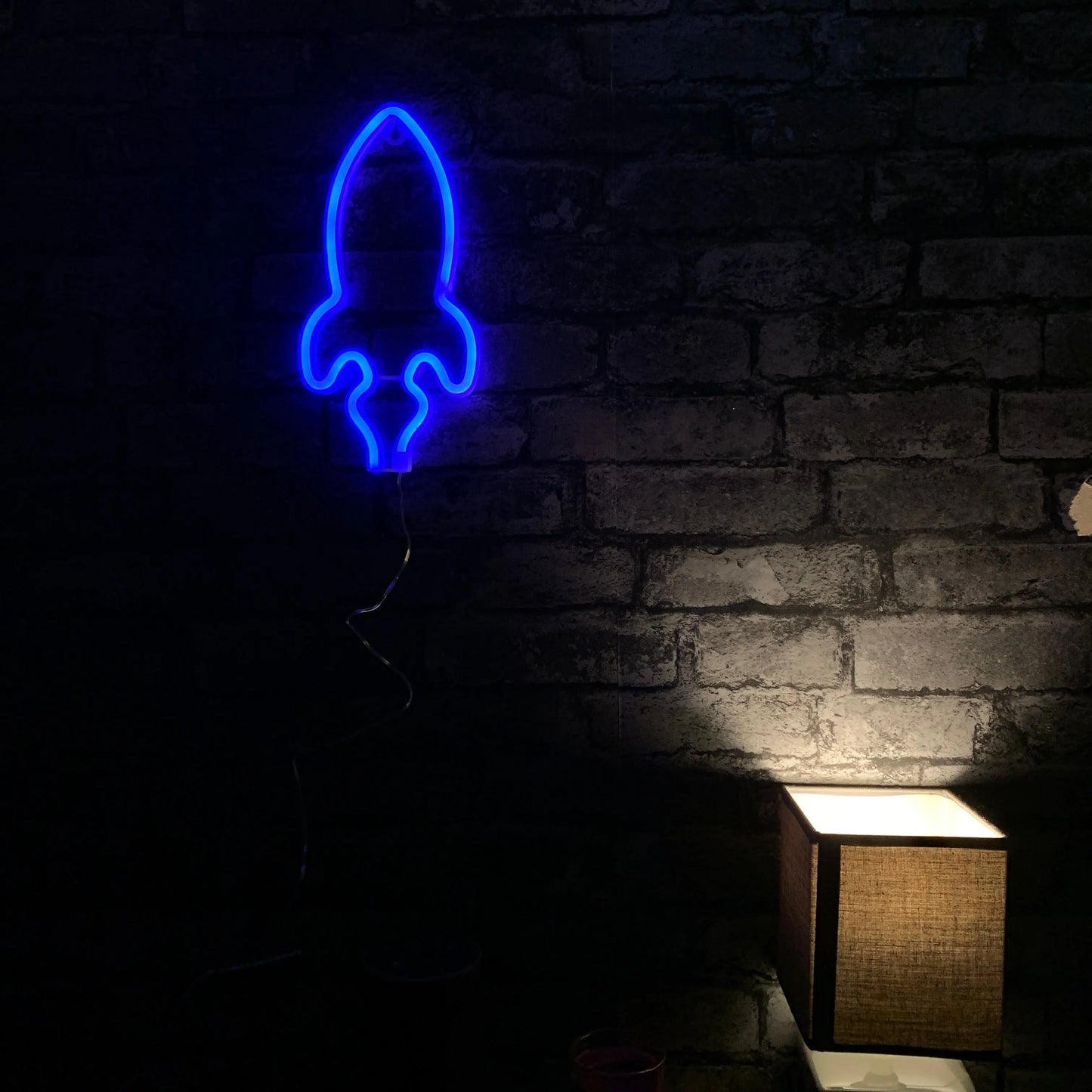 Rocket LED NEON Wall Light - Wall Light - Stock Car & Banger Toy Tracks