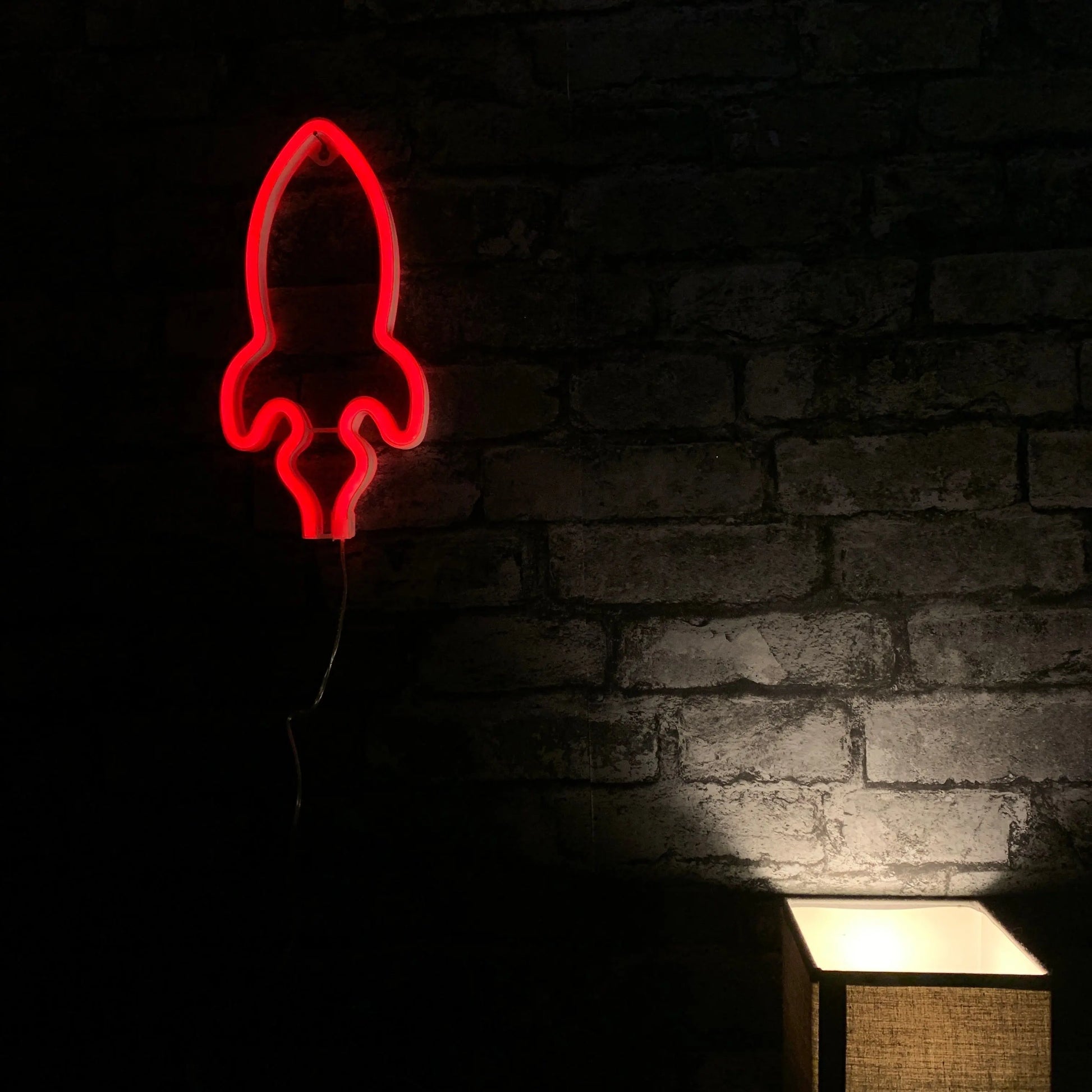 Rocket LED NEON Wall Light - Wall Light - Stock Car & Banger Toy Tracks