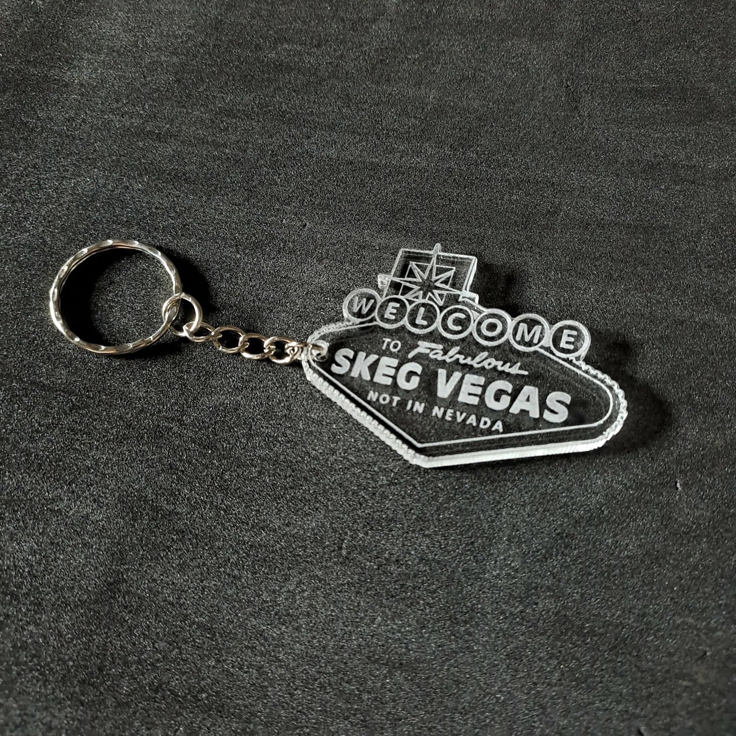 Skeg Vegas Keyring - Stock Car & Banger Toy Tracks