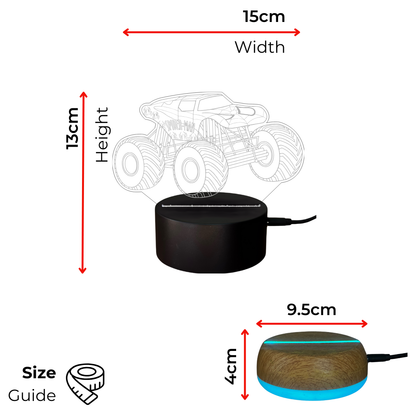 Spiderman Monster Truck LED Lamp Night Light