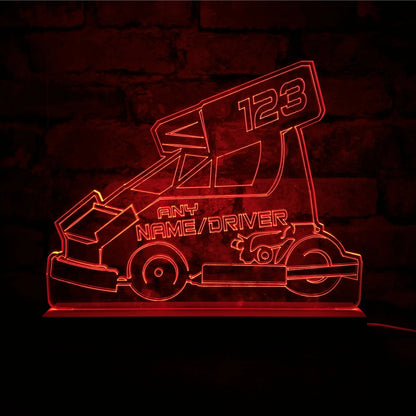 Stoxkart Night Light - Large Wooden Base - Night Light - Stock Car & Banger Toy Tracks