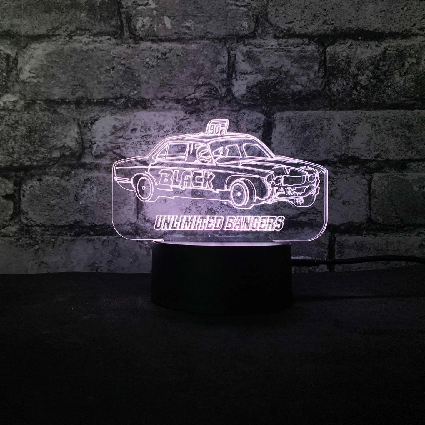 Team Black Banger LED Night Light  Night Lights & Ambient Lighting Stock Car & Banger Toy Tracks