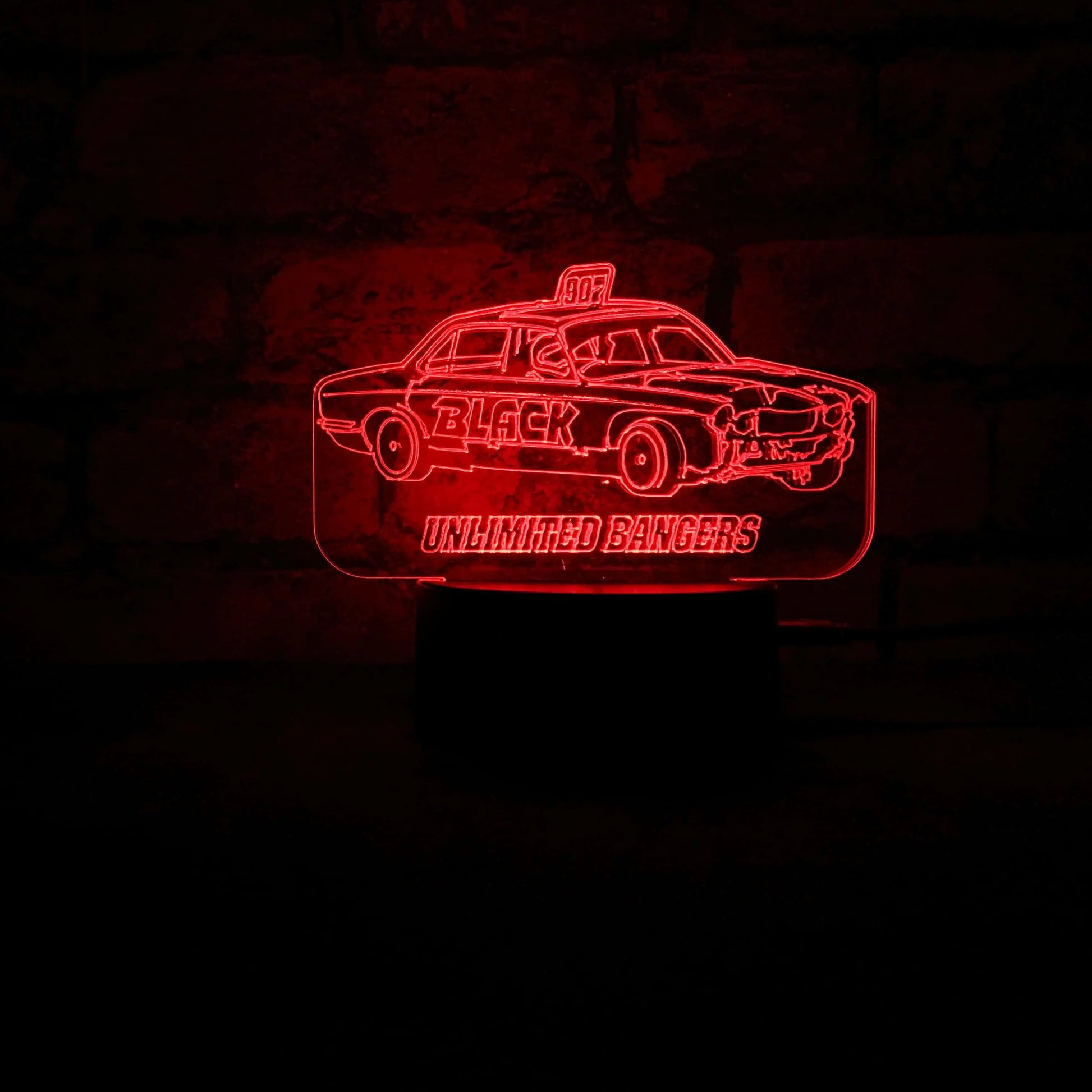 Team Black Banger LED Night Light  Night Lights & Ambient Lighting Stock Car & Banger Toy Tracks