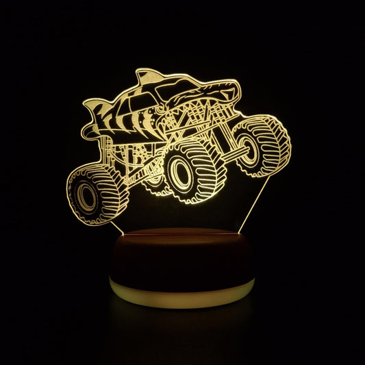 Gepersonaliseerde Monster Truck LED-lamp Nachtlampje