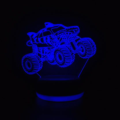 Gepersonaliseerde Monster Truck LED-lamp Nachtlampje
