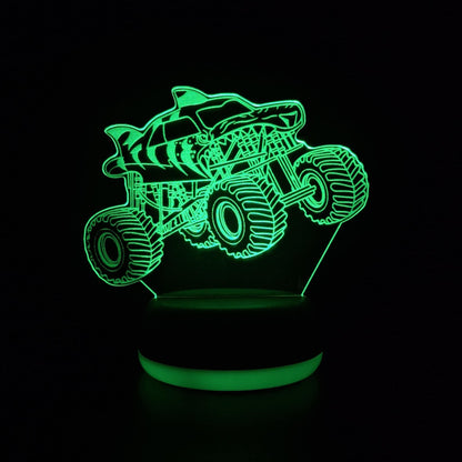 Gepersonaliseerde Monster Truck LED-lamp Nachtlampje