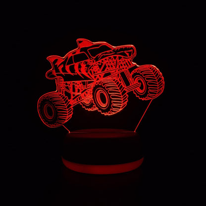 Gepersonaliseerde Monster Truck LED-lamp Nachtlampje
