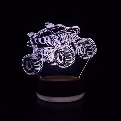 Gepersonaliseerde Monster Truck LED-lamp Nachtlampje
