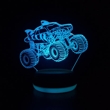 Gepersonaliseerde Monster Truck LED-lamp Nachtlampje