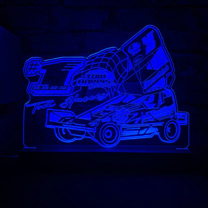 Tom Harris #1 Brisca F1 Night Light - 2023 Shale Edition  Night Light Stock Car & Banger Toy Tracks