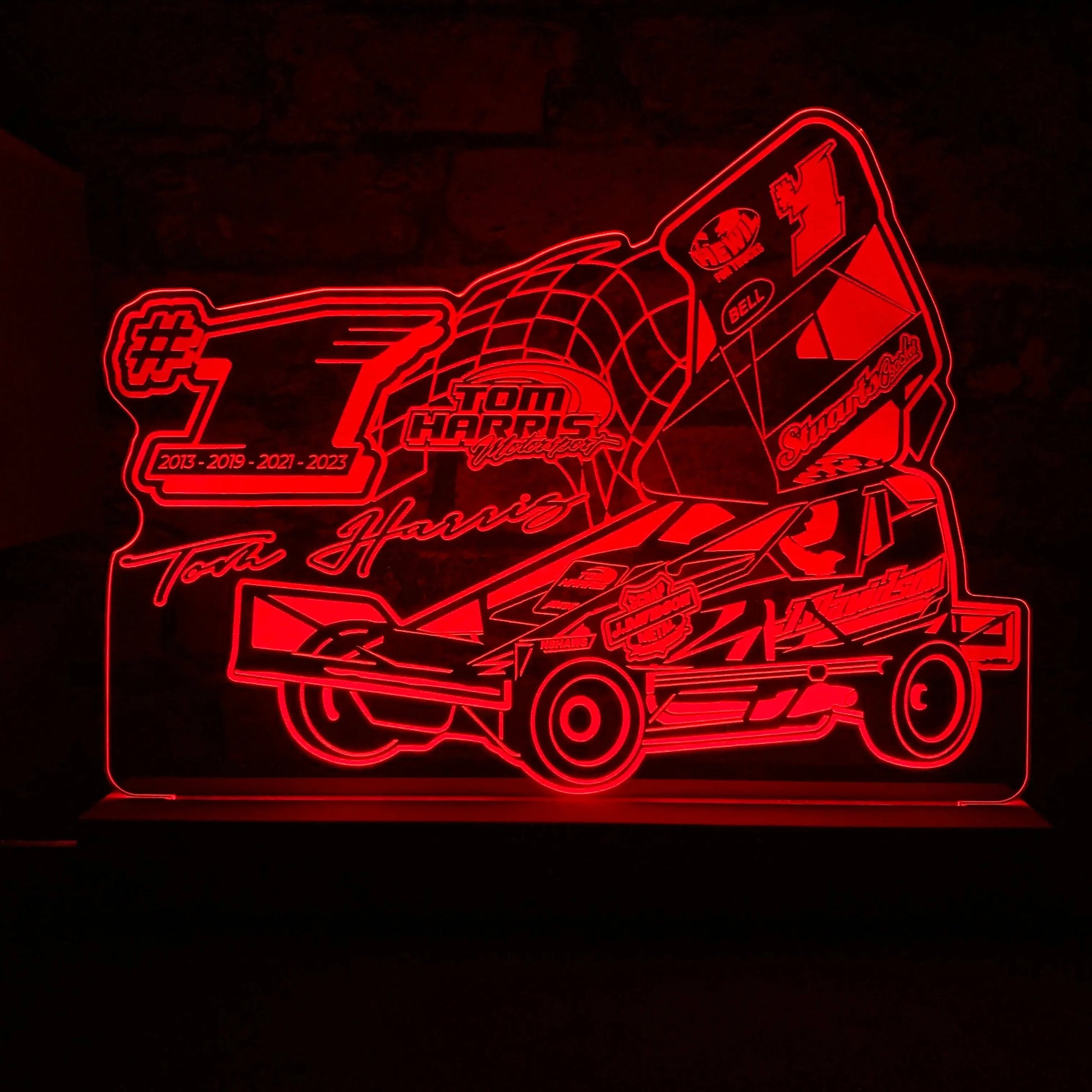 Tom Harris #1 Brisca F1 Night Light - 2023 Shale Edition  Night Light Stock Car & Banger Toy Tracks