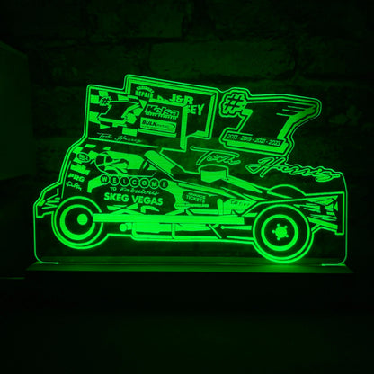 Tom Harris #1 Brisca F1 Night Light - 2023 Tarmac Edition  Night Light Stock Car & Banger Toy Tracks