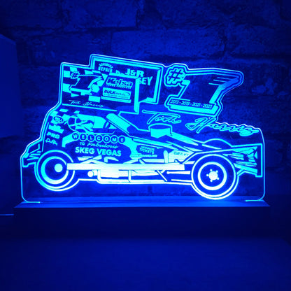 Tom Harris #1 Brisca F1 Night Light - 2023 Tarmac Edition  Night Light Stock Car & Banger Toy Tracks