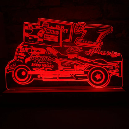 Tom Harris #1 Brisca F1 Night Light - 2023 Tarmac Edition  Night Light Stock Car & Banger Toy Tracks