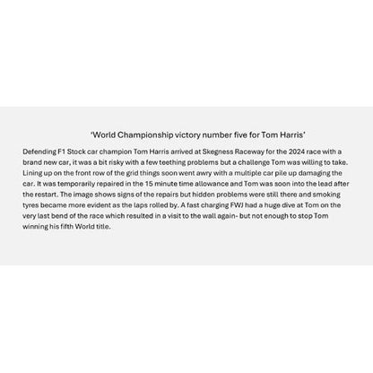 World Championship victory No 5 for Tom Harris (Limited Edition) Print