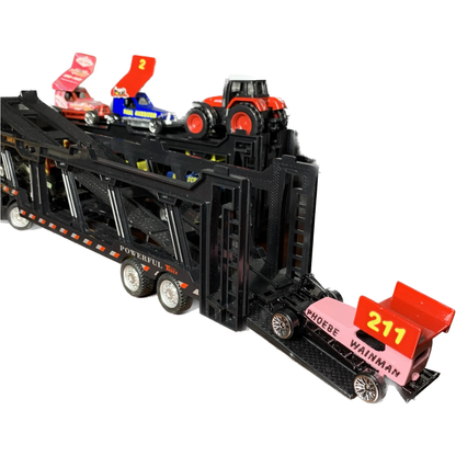 Toy Lorry - Car Carrier   Stock Car & Banger Toy Tracks