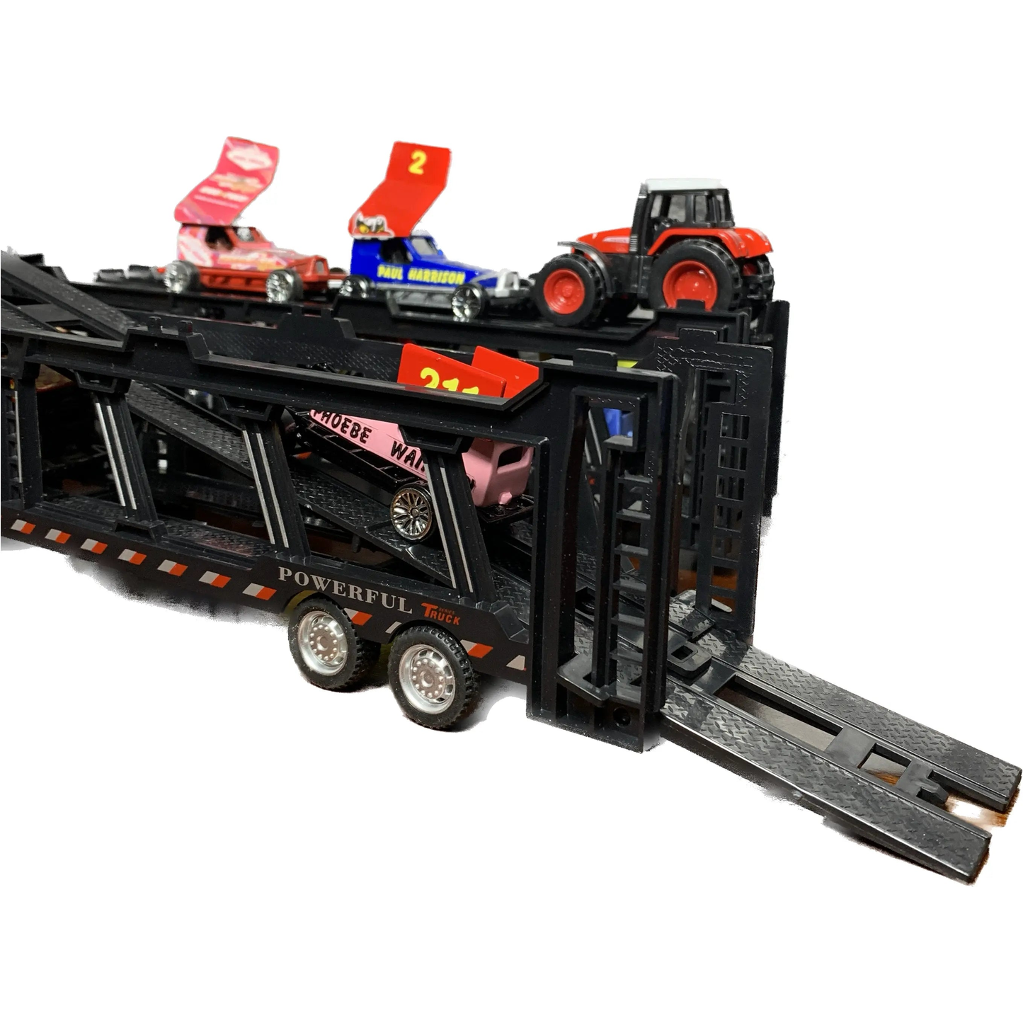 Toy Lorry - Car Carrier   Stock Car & Banger Toy Tracks