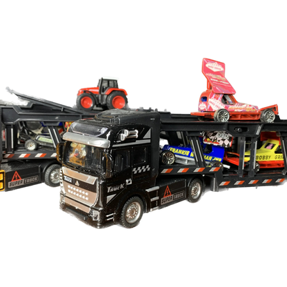 Toy Lorry - Car Carrier   Stock Car & Banger Toy Tracks