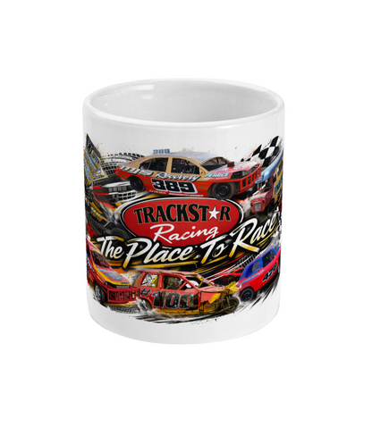 Trackstar Racing The Place To Race Norfolk Arena Kings Lynn mug — front view