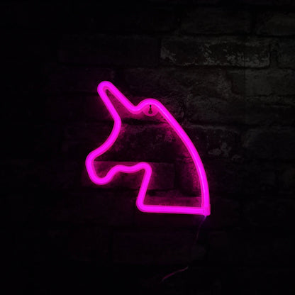 Unicorn LED NEON Wall Light - Wall Light - Stock Car & Banger Toy Tracks