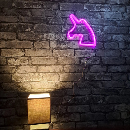 Unicorn LED NEON Wall Light - Wall Light - Stock Car & Banger Toy Tracks