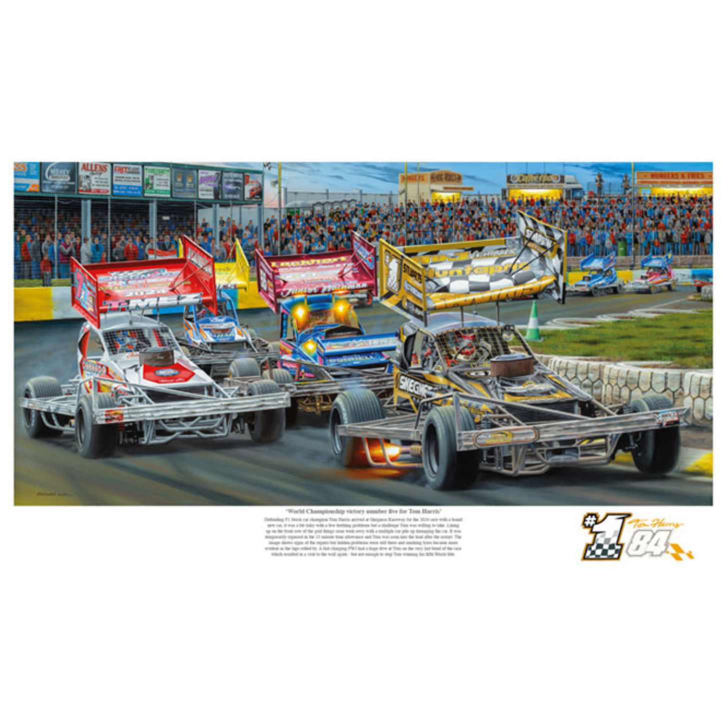 World Championship victory No 5 for Tom Harris (Limited Edition) Print