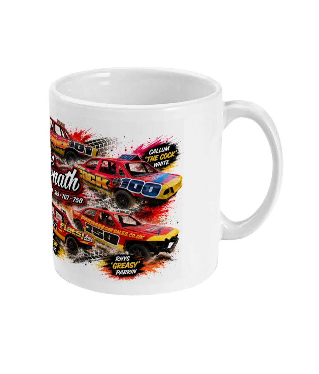 Aftermath Banger Racing Mug – right side view