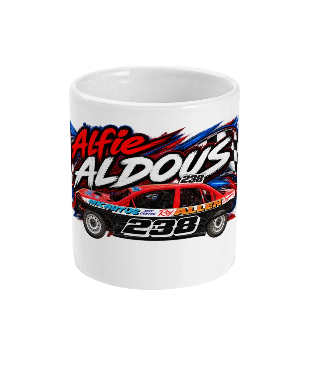 Alfie Aldous #238 2L Saloon Stock Car Mug – front view