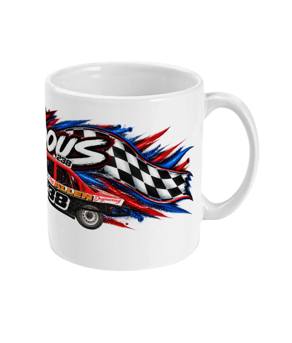 Alfie Aldous #238 2L Saloon Stock Car Mug – right side view