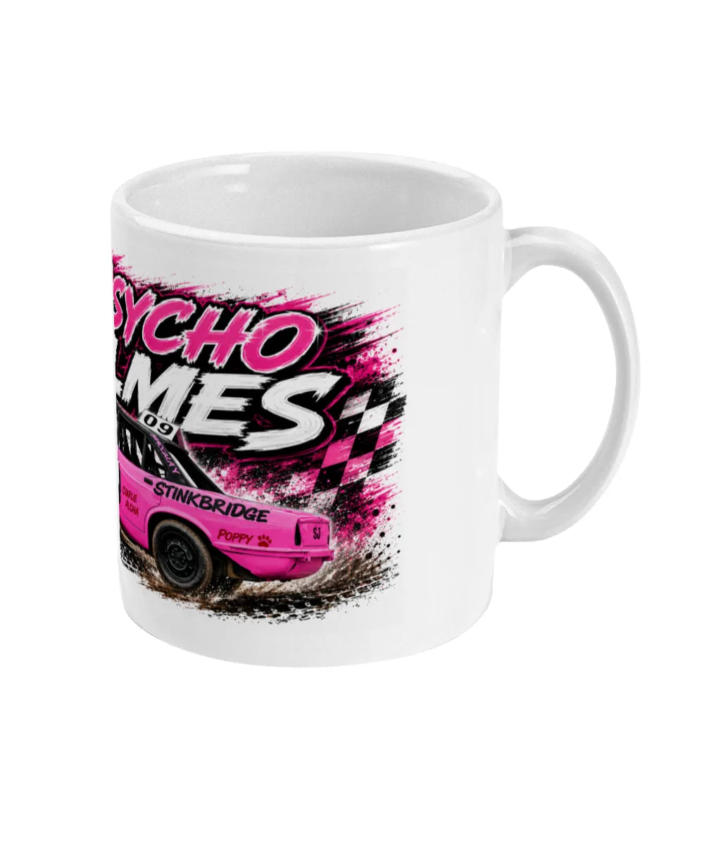 Andy “Psycho” Holmes #09 Banger Racing Mug – right side view