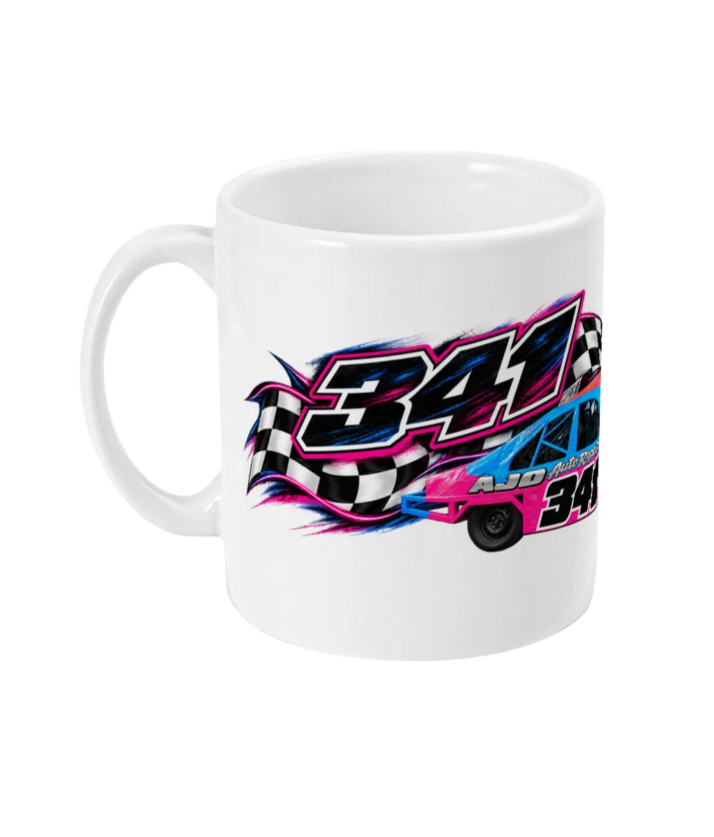 Austen Freestone #341 2L Saloon Stock Car Mug – left side view